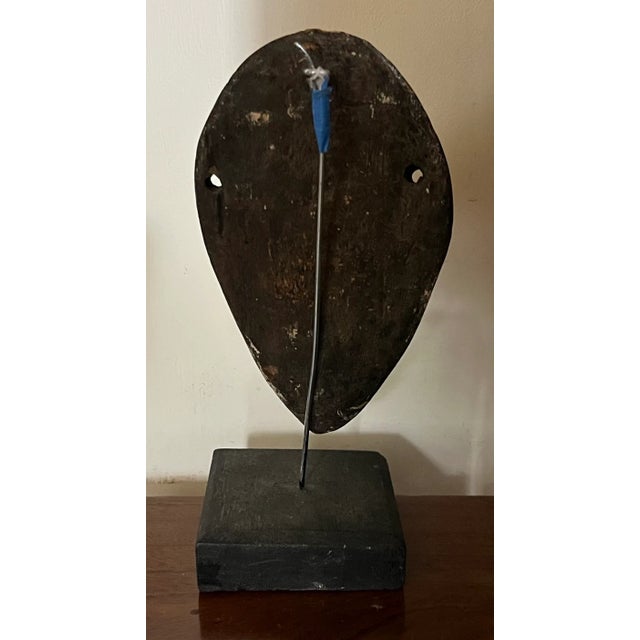 Mid 20th Century Carved Wood & Paint Decorated Lega Passport Mask For Sale - Image 5 of 13