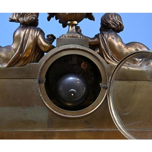 French Mantel Clock in Gilt, 1890 For Sale - Image 14 of 15