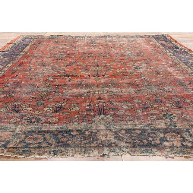 Late 19th Century Persian Mahal Rug - 09'10 X 12'08 For Sale - Image 10 of 11