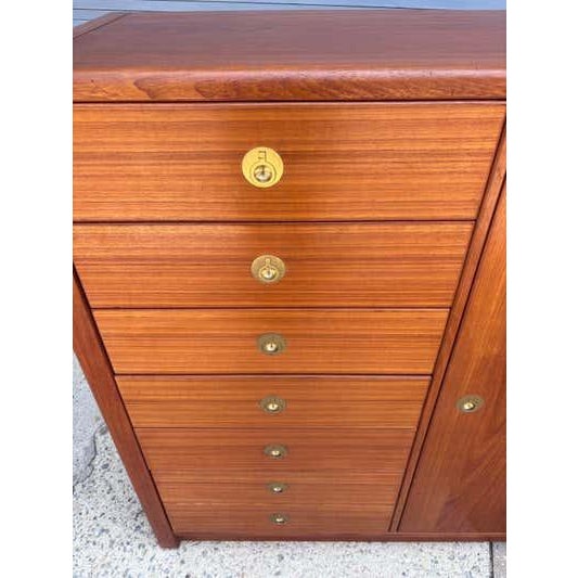 Mid-Century Modern Late 20th Century D-Scan Teak Gentleman's Cabinet/ Dresser For Sale - Image 3 of 11