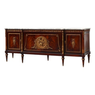 Vintage Louis XVI Style Mahogany Sideboard by E.P. Ehalt, 1950s For Sale