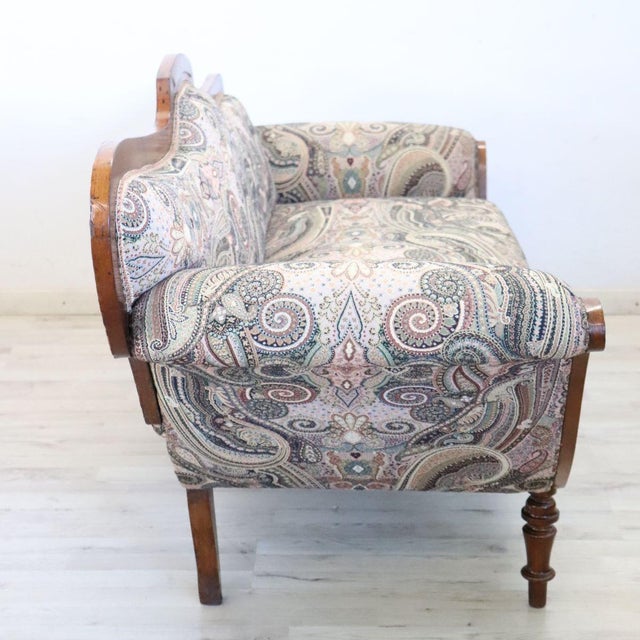 Antique Walnut Sofa, 1800s For Sale - Image 3 of 11