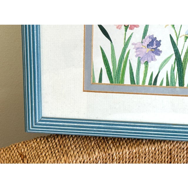 Late 20th Century Original Watercolor Painting Signed For Sale - Image 5 of 8