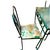 1986 Cast Iron Outdoor Garden Dining Set With Original Pebble Textured Semi Opaque Glass Top - Set of 5 For Sale In Palm Springs - Image 6 of 9