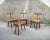 Brown Vintage French Handcrafted Brutalist Chairs, 1960s, Set of 5 For Sale - Image 8 of 18