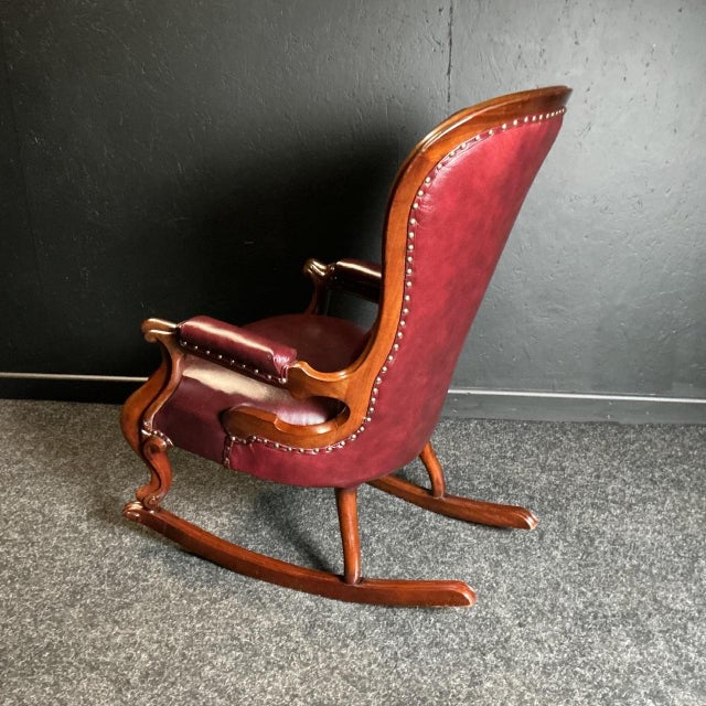 Victorian Mahogany Rocking Chair, 1870s For Sale - Image 4 of 8
