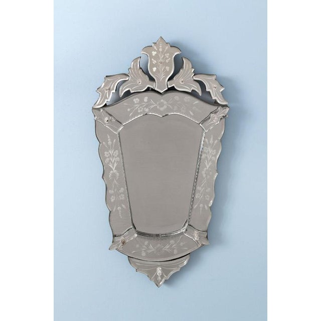20th Century Crested Venetian Mirror For Sale - Image 8 of 8