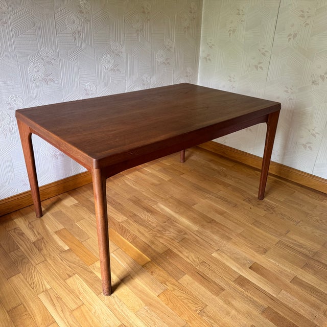 1960s Table and Chairs by Henning Kjaernulf for Vejle Stole Og Møbelfabrik, 1960s, Set of 5 For Sale - Image 5 of 17