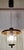 1960s Mid-Century Modern German Hanging Lamp with Clear Relief Glass Shade, 1960s For Sale - Image 5 of 7