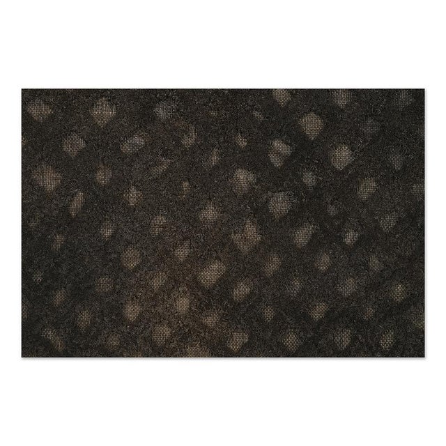 Framed Showo Raphia Wall Hanging, Congo For Sale - Image 3 of 4