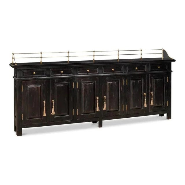 Covent Gardens Sideboard in Ebony by Sarreid LTD For Sale - Image 11 of 12