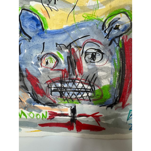 2010s Bruce Burstert "No Moon" Painting For Sale - Image 5 of 6