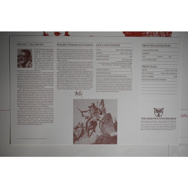 1990s Frank C. McCarthy “Where Others Had Passed” Signed Limited Edition Print – 973/1000 For Sale - Image 12 of 12