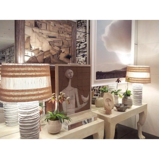 White Late 20th Century Attributed to John Dickinson 42' Wall Mounted Console Table For Sale - Image 8 of 11