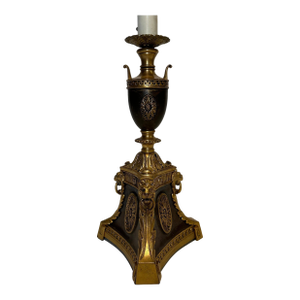 Early 20th Century Gilt and Patinated Bronze Lamp by WM H. Jackson Company