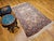 Vintage Persian Kerman Lavar Rug, Hand-Knotted Wool & Silk, Allover Floral Pattern, Ivory & Blue, 4x7 For Sale - Image 9 of 17