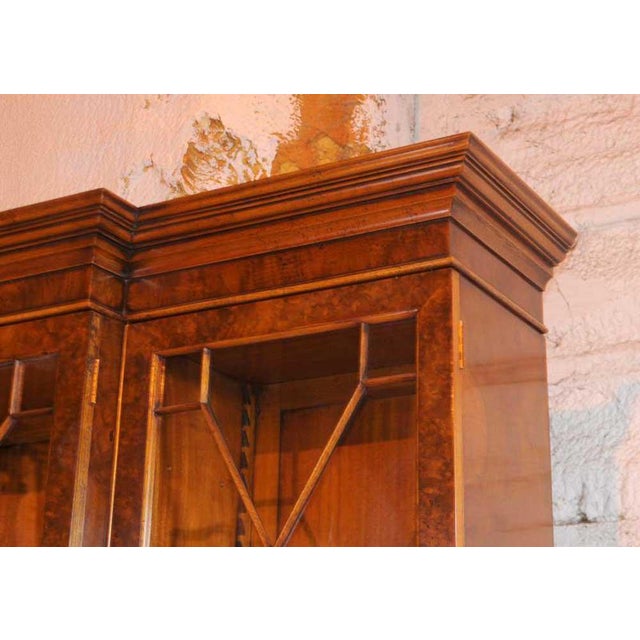 Victorian Walnut Breakfront Bookcase For Sale - Image 11 of 18