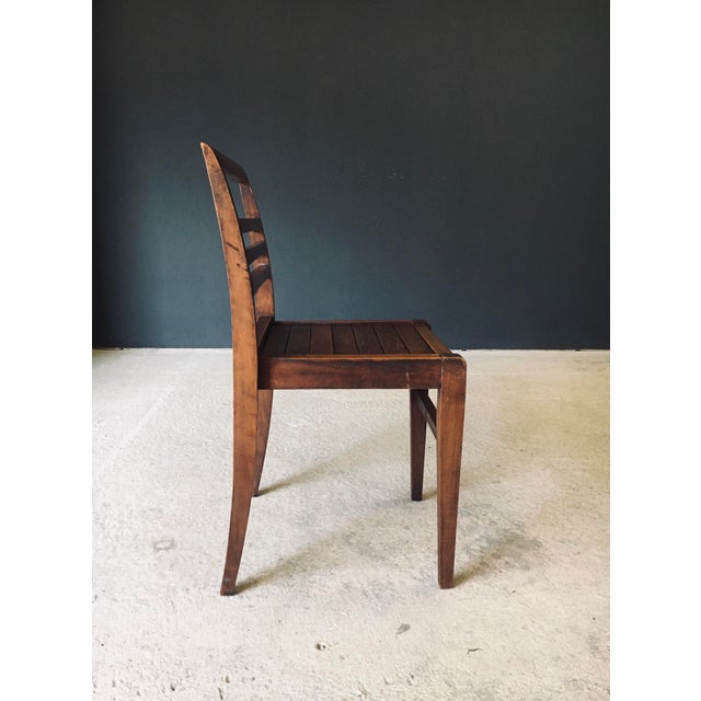 Rene Gabriel Reconstruction Dining Chair attributed to Rene Gabriel, France, 1940s For Sale - Image 4 of 18