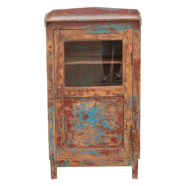Antique Multicolor Painted Slim Chairish