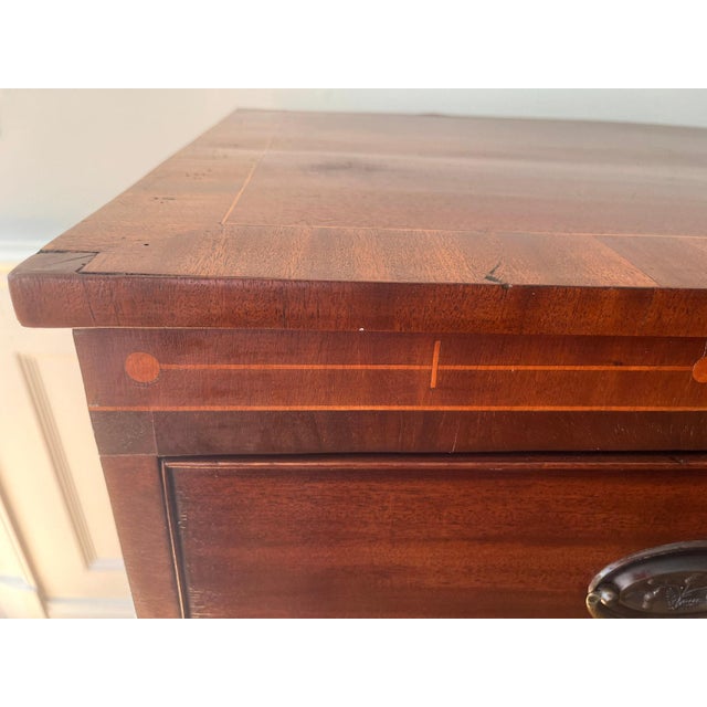 19th century Kentucky Federal cherry chest with five drawers. Very fine inlay in an inusual decorative motif. Condition:...