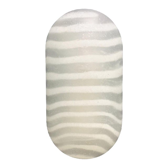 1 of 8 Modernist Striped Glass Wall Lamps/Sconces From Peill & Putzler, Germany, 1970s For Sale