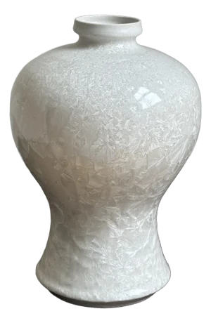 Meiping-Style Crystalline Studio Pottery Vase