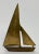 Vintage MCM Solid Brass Sailboat For Sale - Image 4 of 4