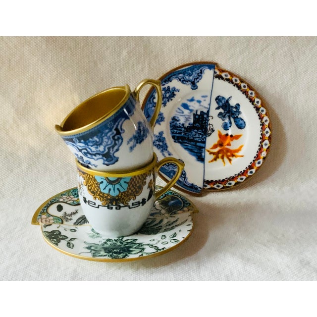 Pair of Güral Fine Bone China Cups & Saucers - After Home Apollo Series For Sale - Image 17 of 17