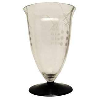 Vase from Hortensja Glassworks, Poland, 1950s For Sale