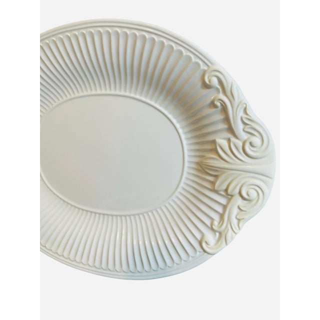 Mid-Century Modern 1990s Porcelain 17” Oval Serving Platter From the 'Butler's Pantry' Collection by Lenox For Sale - Image 3 of 12