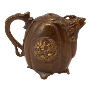 Japanese Gilt Bronze Water Dropper (Suiteki) Meiji Period For Sale