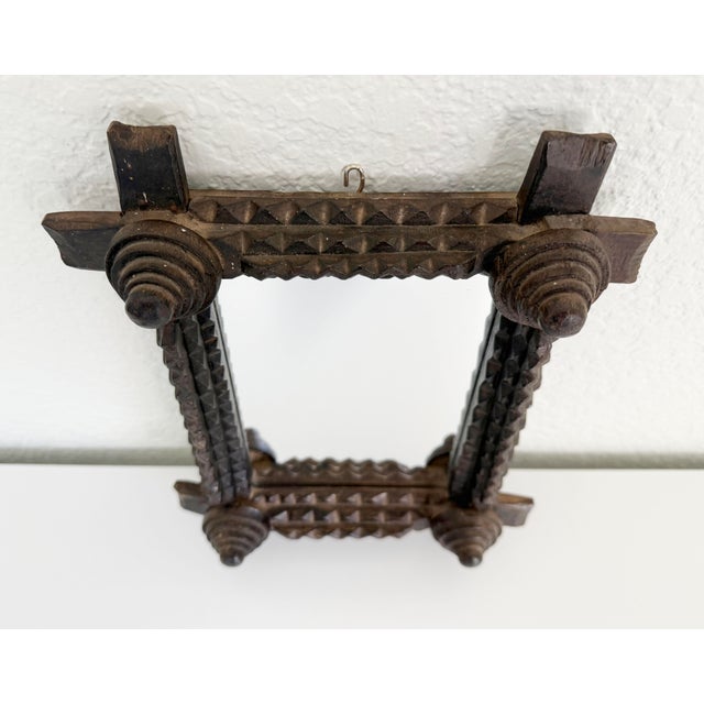 Tramp Art Mirror, Sweden, Early 1900s For Sale - Image 11 of 12