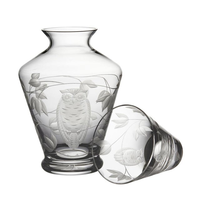 Art Deco ARTEL Night Owl Bedside Decanter in Mahogany - 2 Pieces For Sale - Image 3 of 3