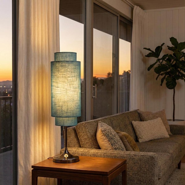 Bring a touch of retro-modern charm into your space with the Lollipop Table Lamp in Sky Blue. Originally designed in 1963...