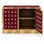 Contemporary Burgundy Murano Glass Sphere Dry Bar with Low Brass Plinth from Justfurnituress SRL For Sale - Image 3 of 8