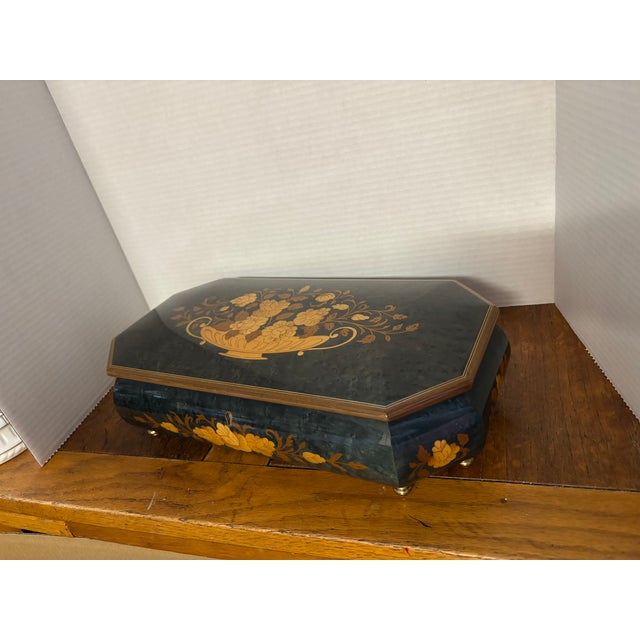 Italian Vintage Italian Music Box For Sale - Image 3 of 8