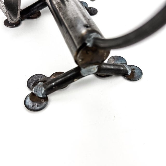 Vintage Metal Scrap Art Sculpture of Dog For Sale - Image 10 of 12