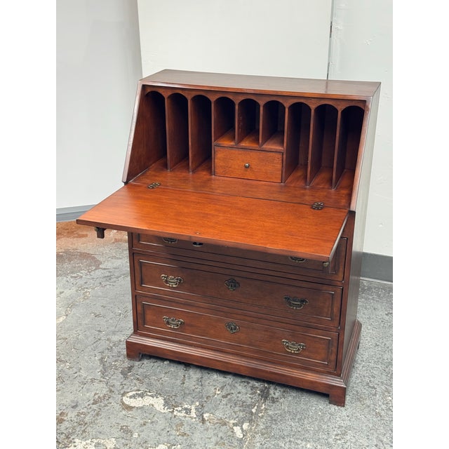 Traditional Wood Secretary Desk Chest Design Plus Gallery presents a Traditional Secretary Desk Chest. The slant-front...