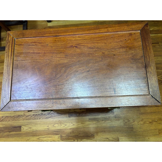 Vintage Chinese Solid Mahogany Ming Style Accent Cabinet For Sale - Image 9 of 12