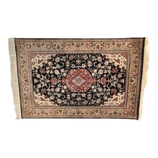 1970s Persian Silk Qum , 3'5" X 5'3" For Sale