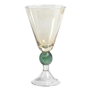 Cassis Vintage Stem Glass- Light Amber, Set of 4 For Sale