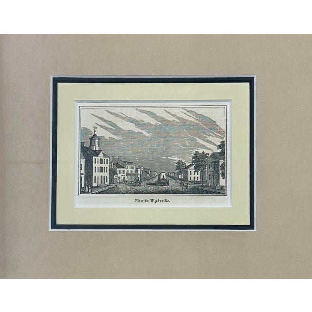 Mid 19th Century Wytheville, Virginia Original Print, 1855 (Framed) For Sale - Image 5 of 6