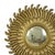 Mid-Century Modern Vintage Sunburst Mirror in Gold Resin, 1960s For Sale - Image 3 of 14