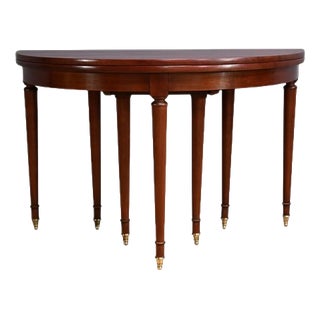 Mahogany Half-Moon Extending Table, Late 19th Century For Sale