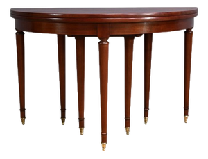 Mahogany Half-Moon Extending Table, Late 19th Century