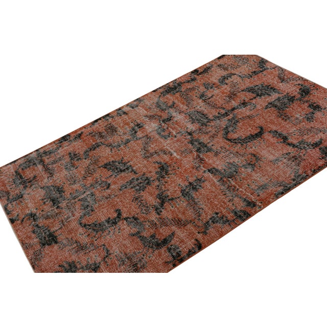 Hand-knotted in wool, circa 1960 – 1970, this 4x6 vintage Müren Abstract rug is an exciting new addition to Rug & Kilim...