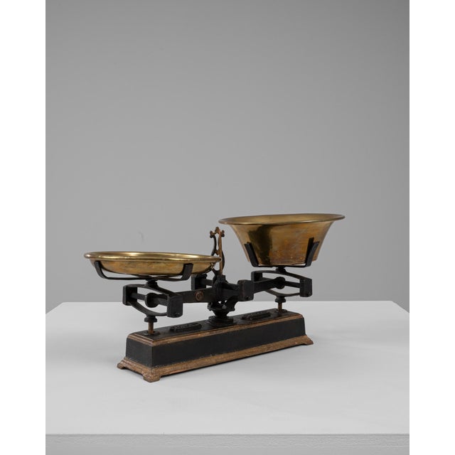 19th Century French Iron & Brass Scale For Sale - Image 18 of 18
