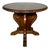 Neoclassical Revival Round Walnut Side Table, 1920s For Sale
