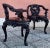 Maroon Oriental Armchairs, 1890s, Set of 4 For Sale - Image 8 of 11