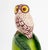 Sergio Bustamante (Mexican, b. 1949) Pair of Owls in a Pear Sculpture, hand-painted ceramic, 1984, signed and dated to...